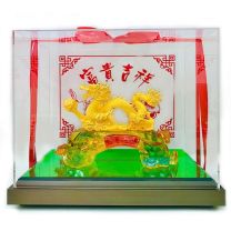 24K千足金龍擺件