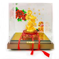 24K千足金龍擺件