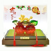 24K千足金龍擺件