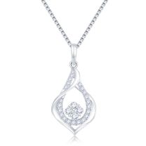 18KW Diamond Pendant