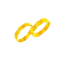 24K千足金對裝戒指 (5G金）