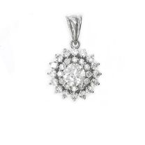 18KW Diamond Pendant