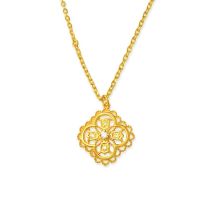 24K千足金鑽石套裝項鏈 (5G金鑽）