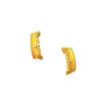 24K Gold Earrings (5G Gold Diamond )