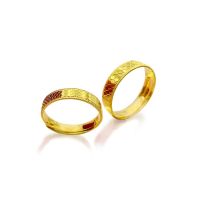 24K Gold Couple Ring (5G Gold)