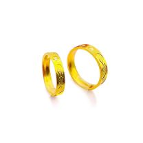 24K Gold Couple Ring (5G Gold Diamond )