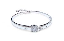 18K Gold Diamond Bangle