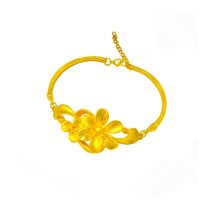 24K千足金手鐲(3D硬金)