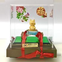 24K千足金龍擺件