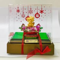 24K千足金龍擺件