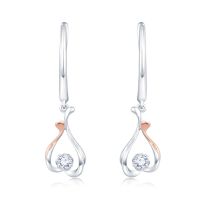 18KWR Diamond Earring