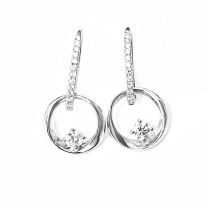 18KW Diamond Earring