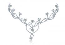 18K白金鑽石項鏈