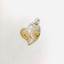 18K白金玫瑰金鑽石吊墜