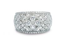 18K 白金鑽石戒指