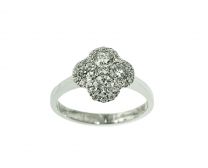 18K白金鑽石戒指