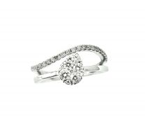 18K W Diamond Ring