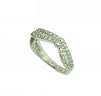 18K W Diamond Ring