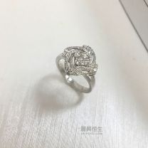 18K 白金鑽石戒指