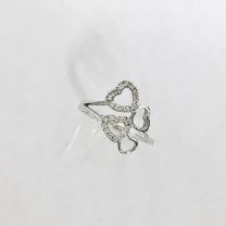 18K白金鑽石戒指