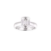 18K白金鑽石戒指