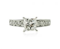 18K白金GIA鑽石戒指