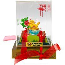 24K千足金龍擺件