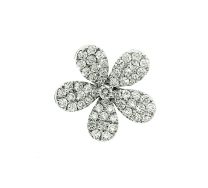 18K白金鑽石吊墜