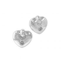 14K白金鑽石耳環