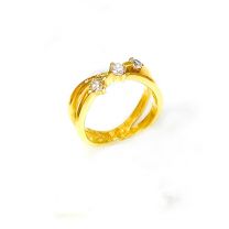 18K黄金鑽石戒指