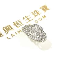 18K白金鑽石戒指