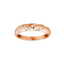 18K 玫瑰金鑽石戒指