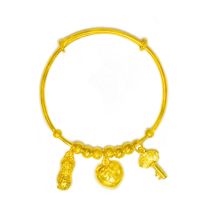 24K 千足金B B手镯