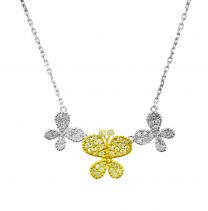 18K YW Diamond Necklace