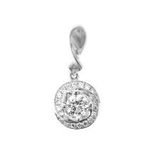 18K白金鑽石吊墜