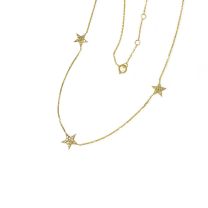 14K黄金鑽石項鏈