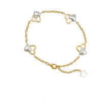 18K白金钻石手链