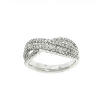 18K白金鑽石戒指