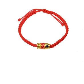 24K千足金红绳手鏈(3D硬金)