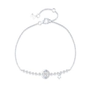 18K白金鑽石手鏈