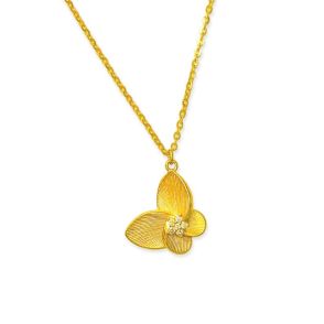 24K千足金鑽石套裝項鏈 (5G金鑽）