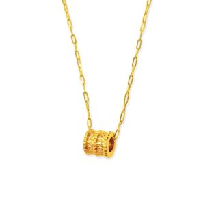 24K千足金鑽石套裝項鏈 (5G金鑽）