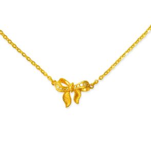 24K千足金鑽石套裝項鏈 (5G金鑽）