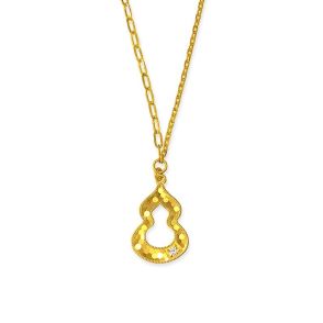 24K千足金鑽石套裝項鏈 (5G金鑽）