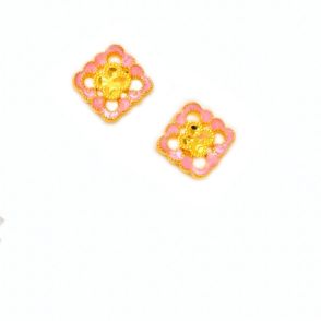 24K千足金耳環(5G金)