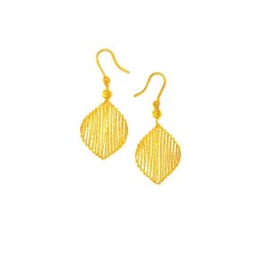 24K千足金織夢耳環