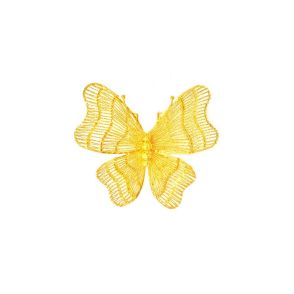 24K千足金織夢鏤空蝴蝶胸針